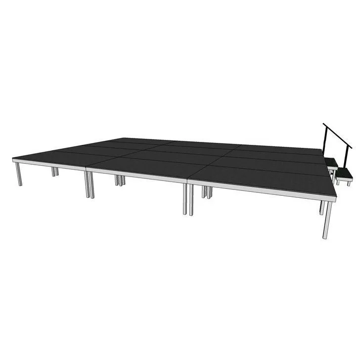 Escenario Modular de 11x9 m — Altura 60 cm