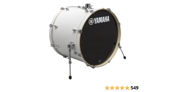 Bombo Yamaha Stage Custom 22" — Blanco
