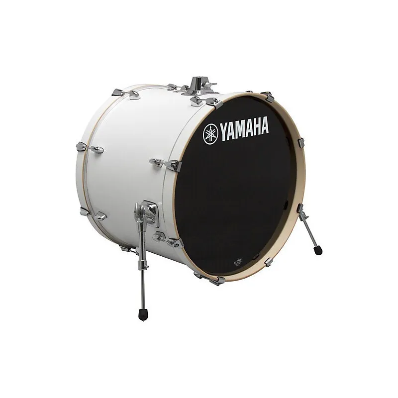 Bombo Yamaha Stage Custom 18" — Blanco