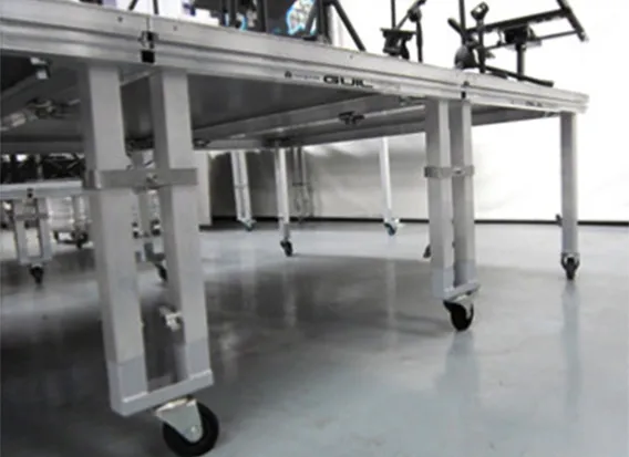Tarima con Ruedas 3x2 m — Altura 60 cm