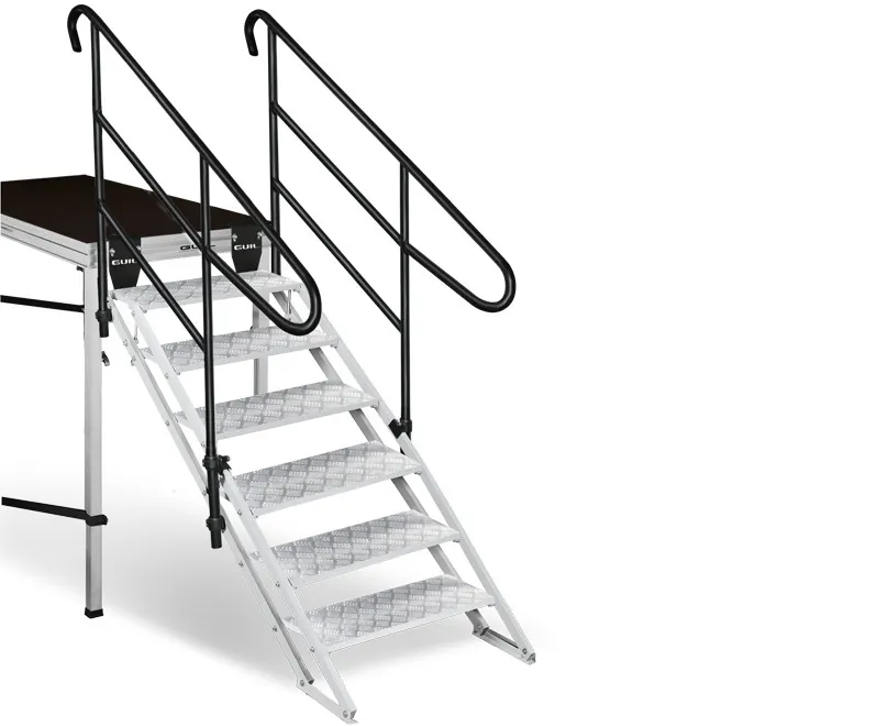 Escalera GUIL ECP-6 (6 peldaños, con barandilla)