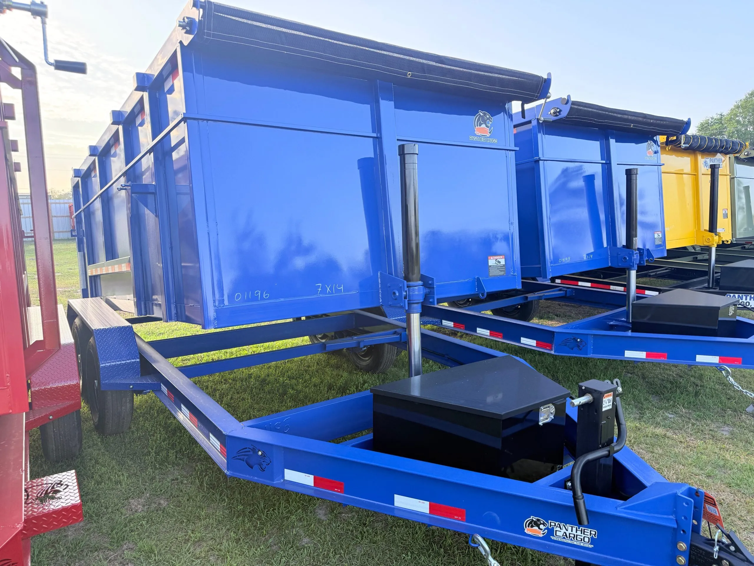 7 X 16 Dump Trailer Rental with 4' Sides
