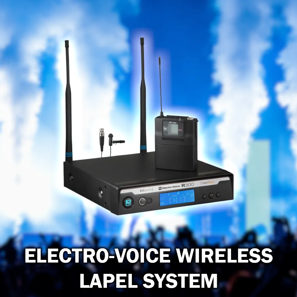 Single Lapel Wireless Microphone System (EV Brand)