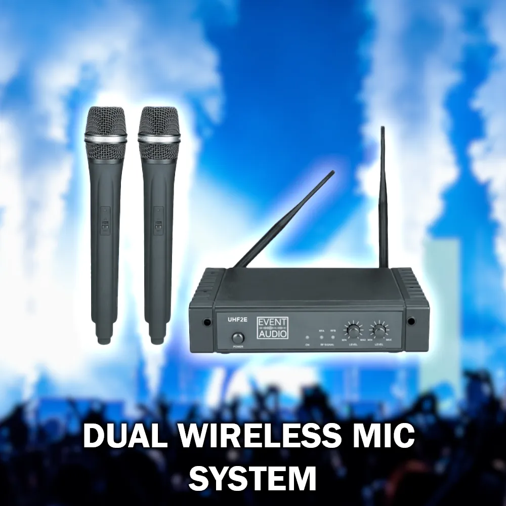 Dual Handheld Wireless Microphone System