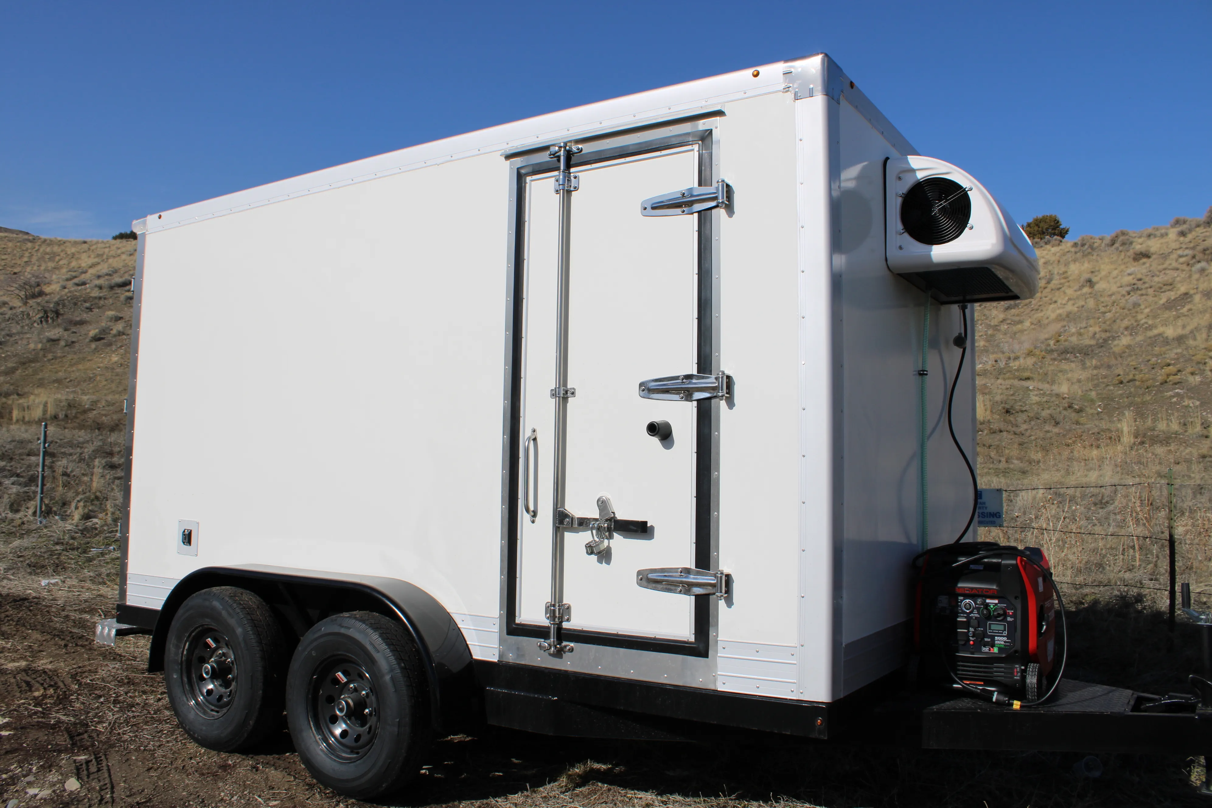 St. George Area-Based 7x12 Refrigerator & Freezer Combo Trailer w/ Partition & Generator
