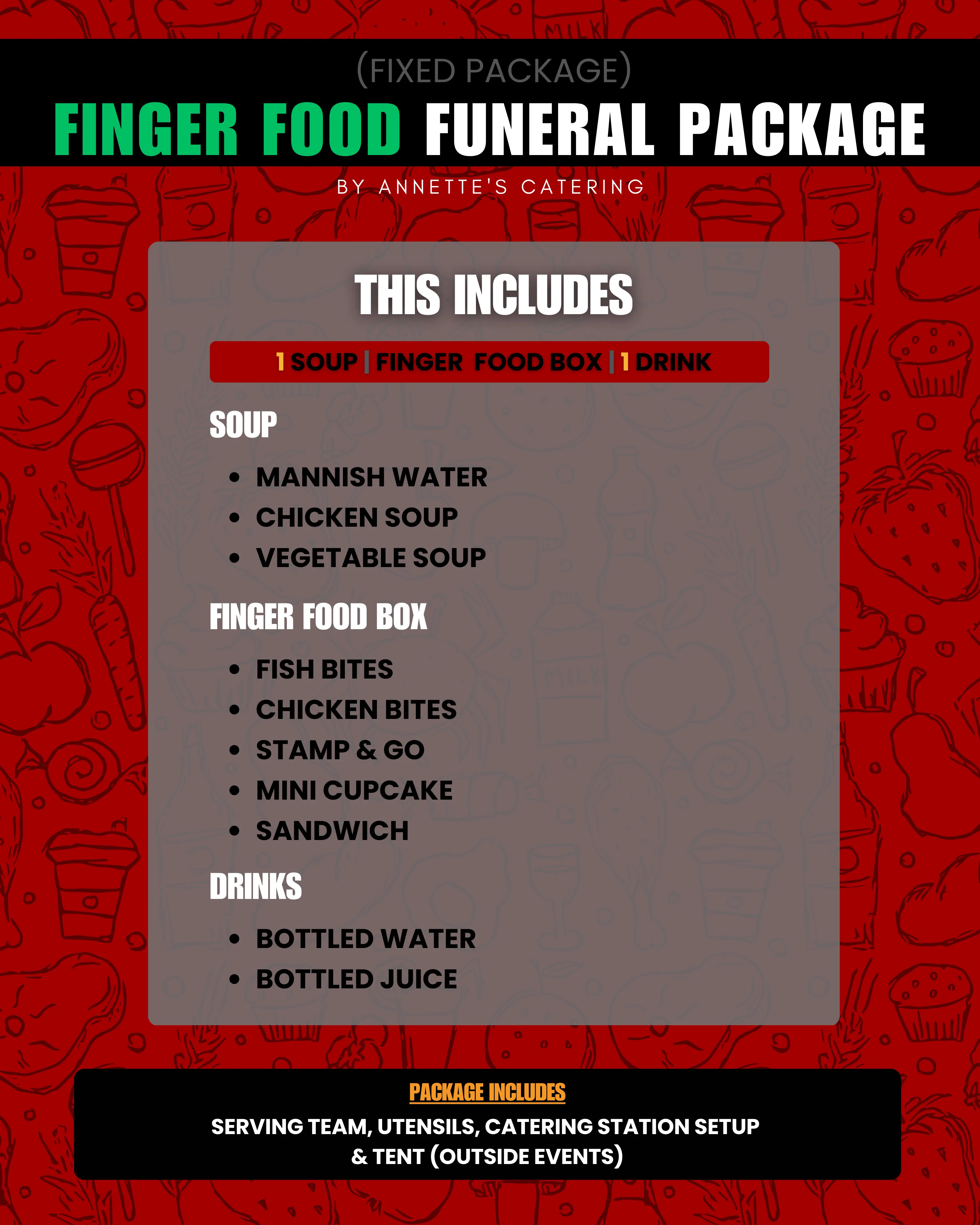 Finger Food - Funeral Package