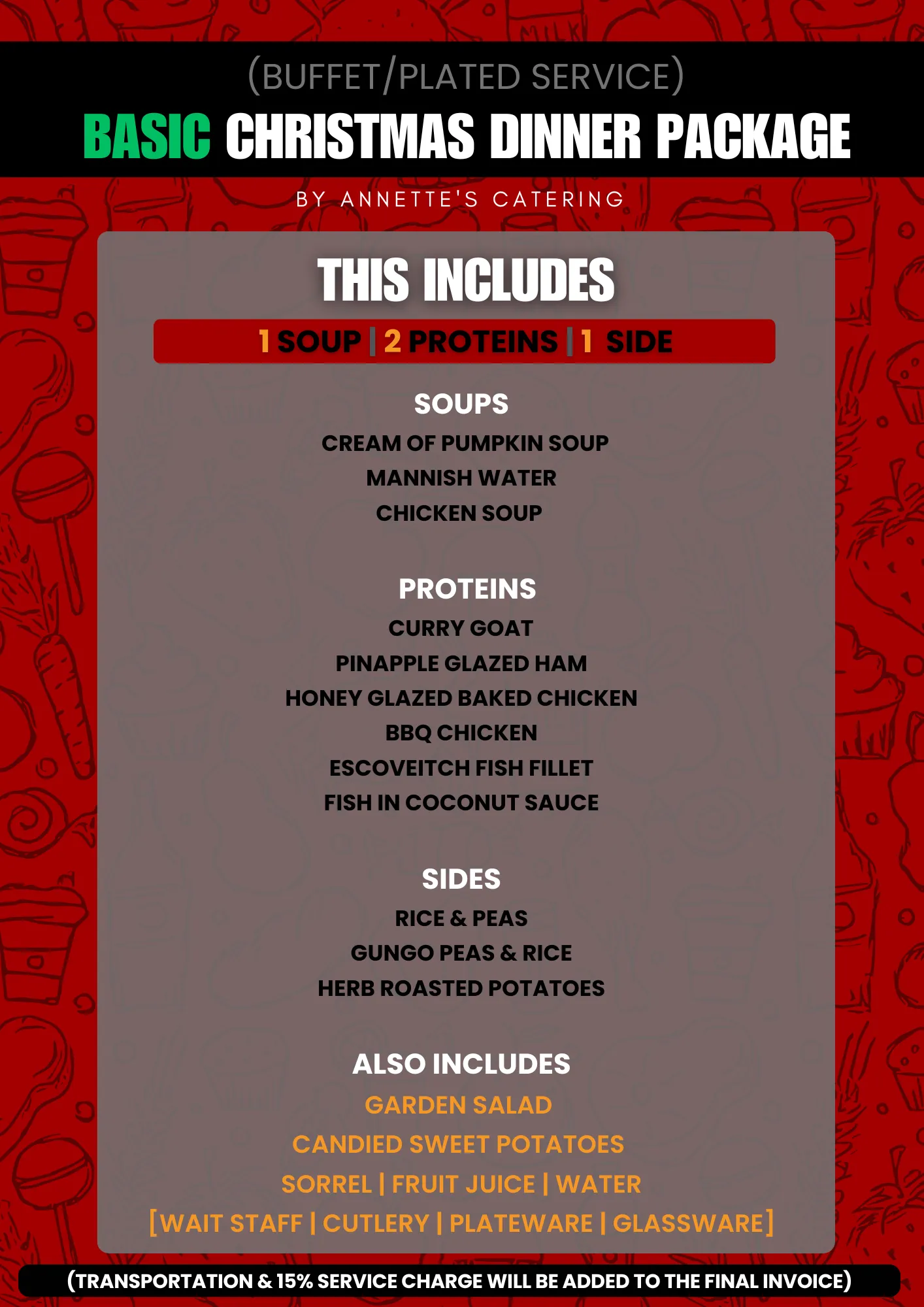 Basic - Christmas Dinner Package: