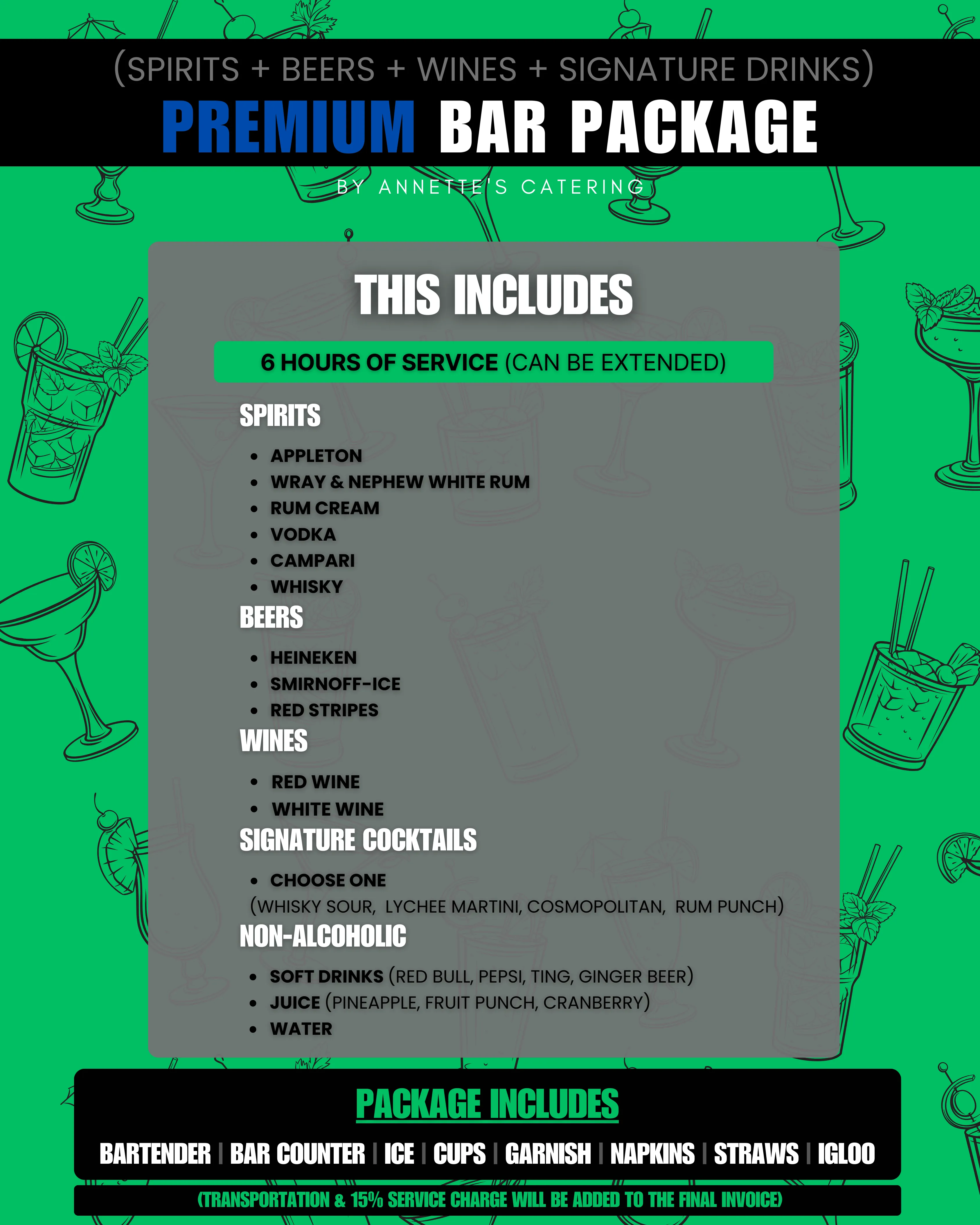 Premium - Bar Package