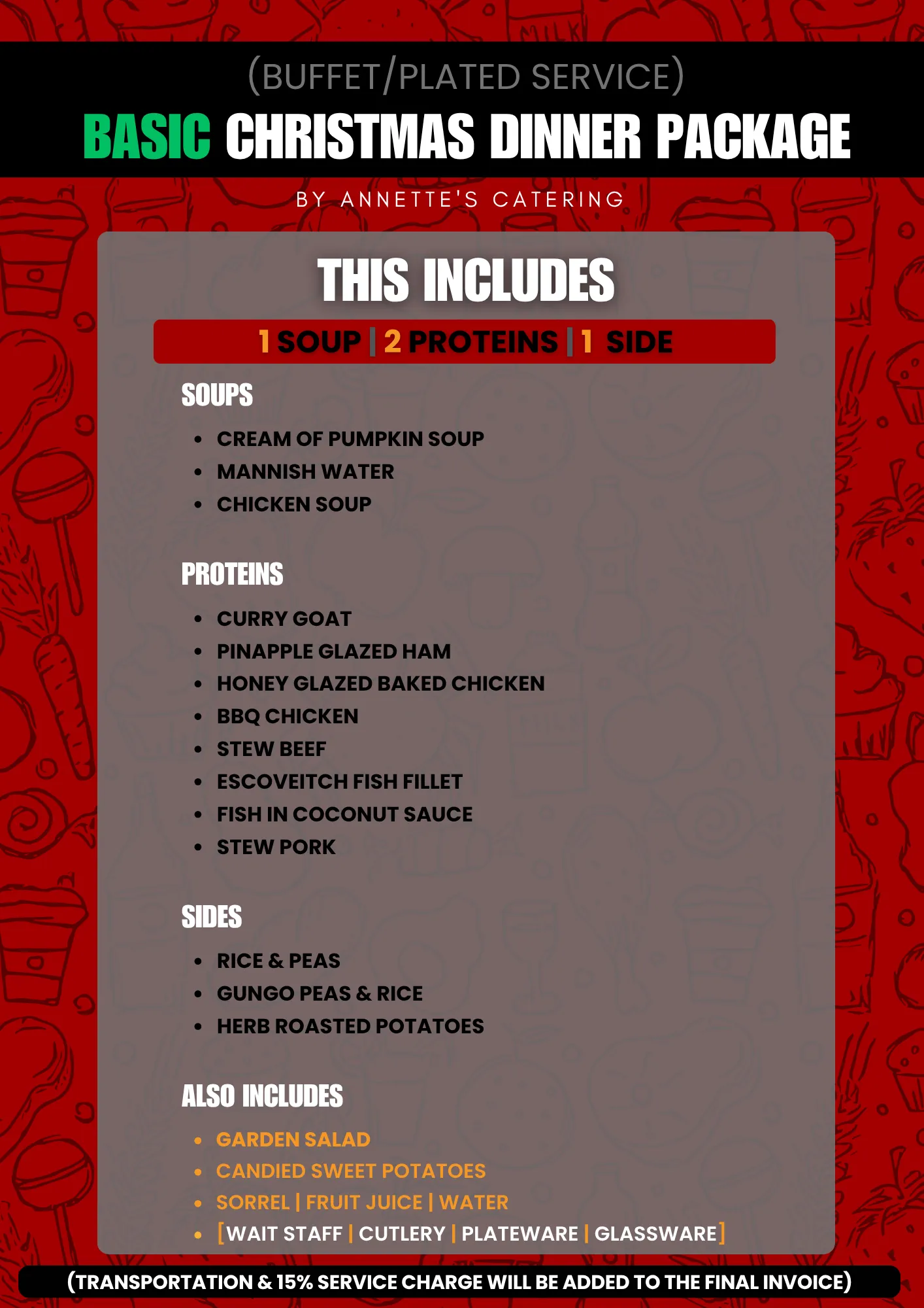 Basic - Christmas Dinner Package: