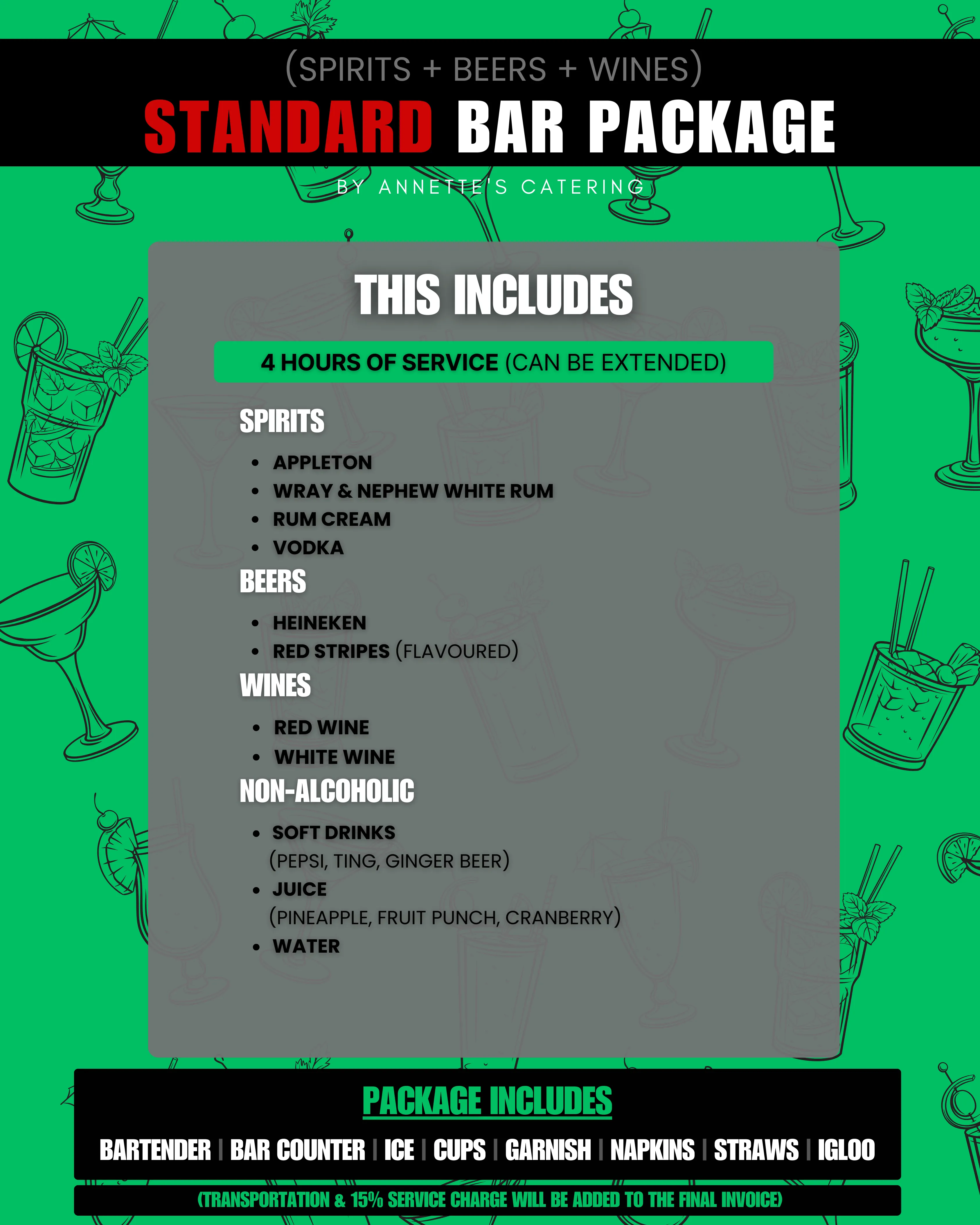 Standard - Bar Package