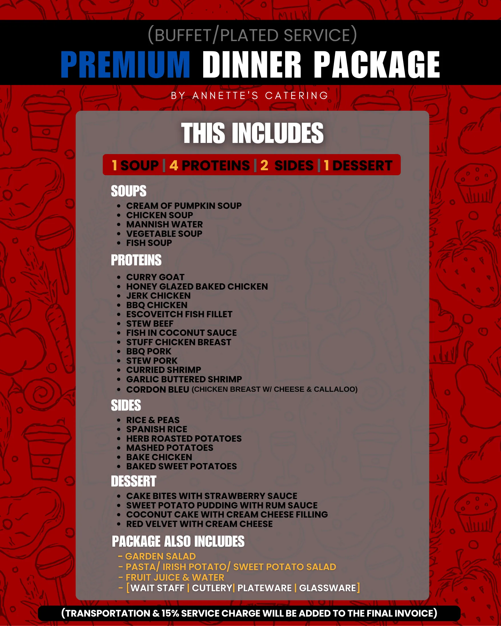 Premium - Christmas Dinner Package: