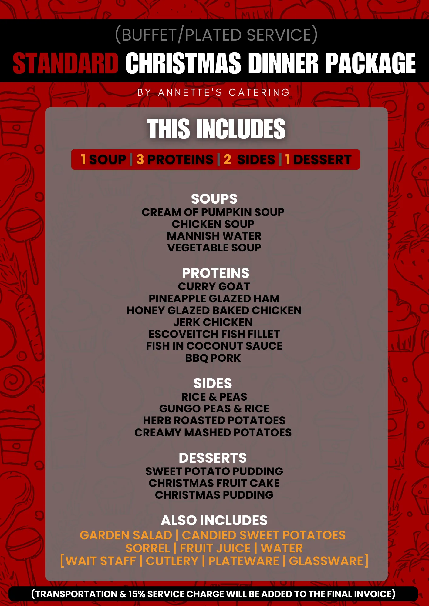 Standard - Christmas Dinner Package: