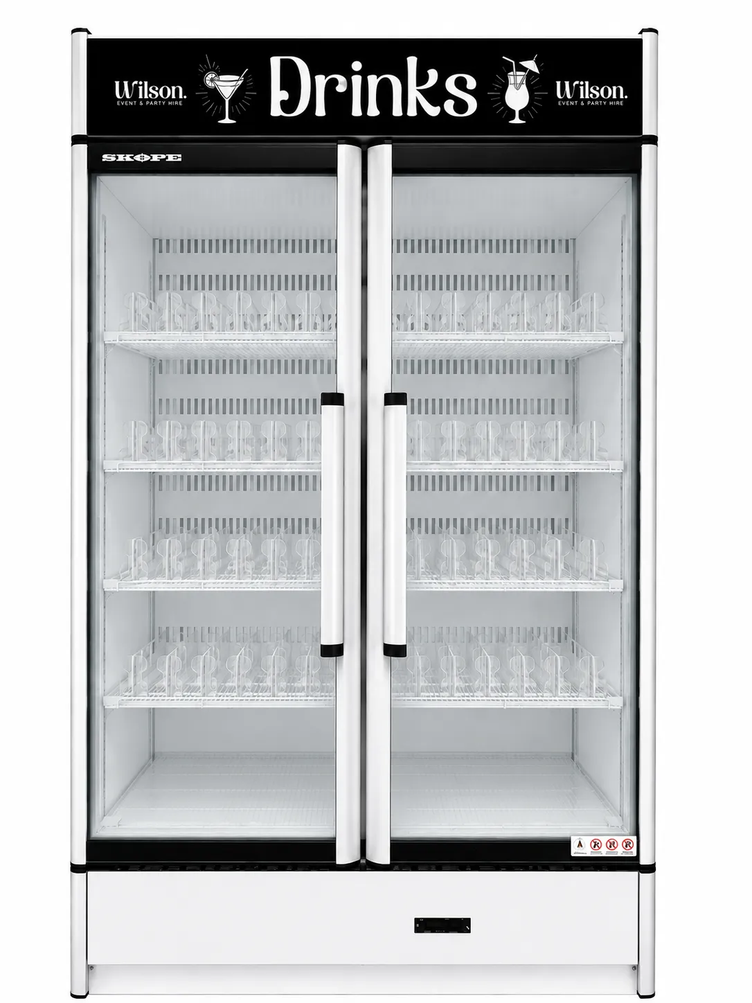 Extra Large Commercial Double Door Display Fridge