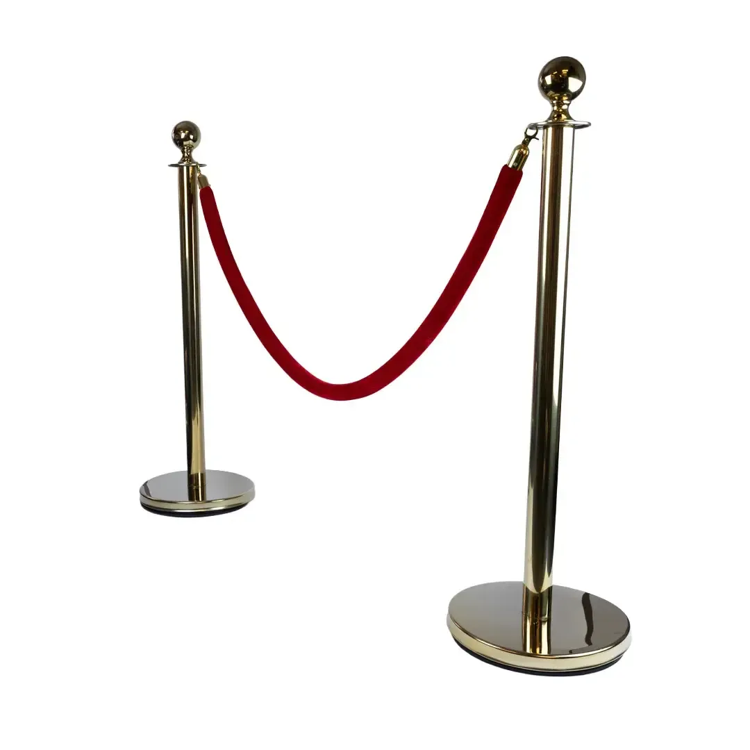 Gold Velvet Rope Barrier 