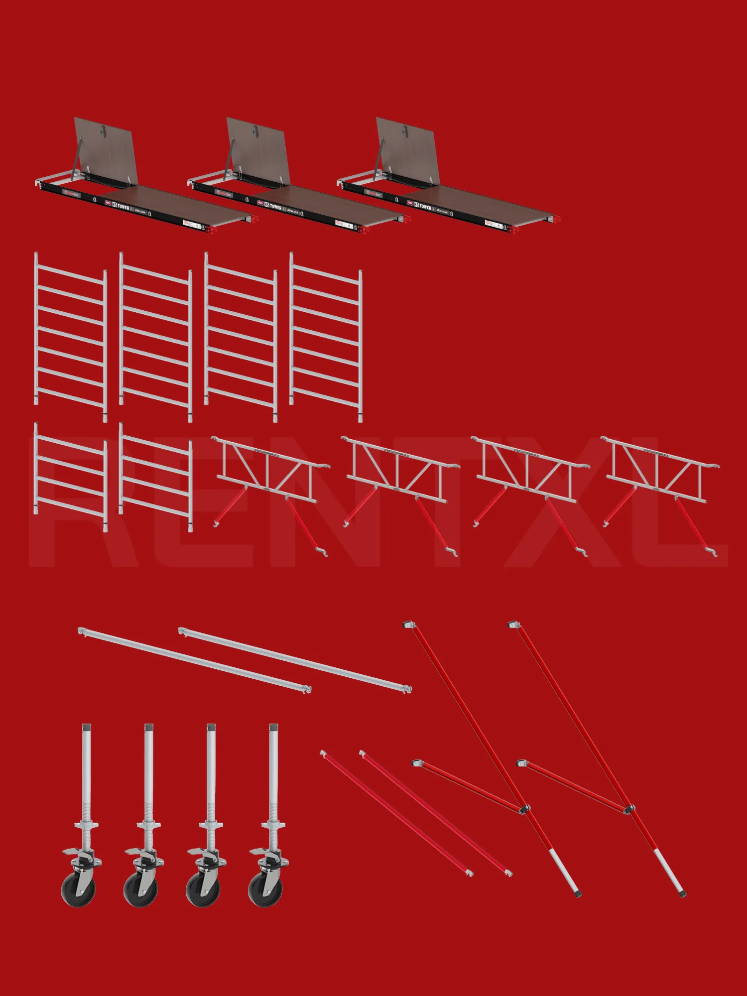 Altrex RS TOWER 52 Safe-Quick® Rolsteiger Huren - 245 × 135 cm - 6,20 m werkhoogte