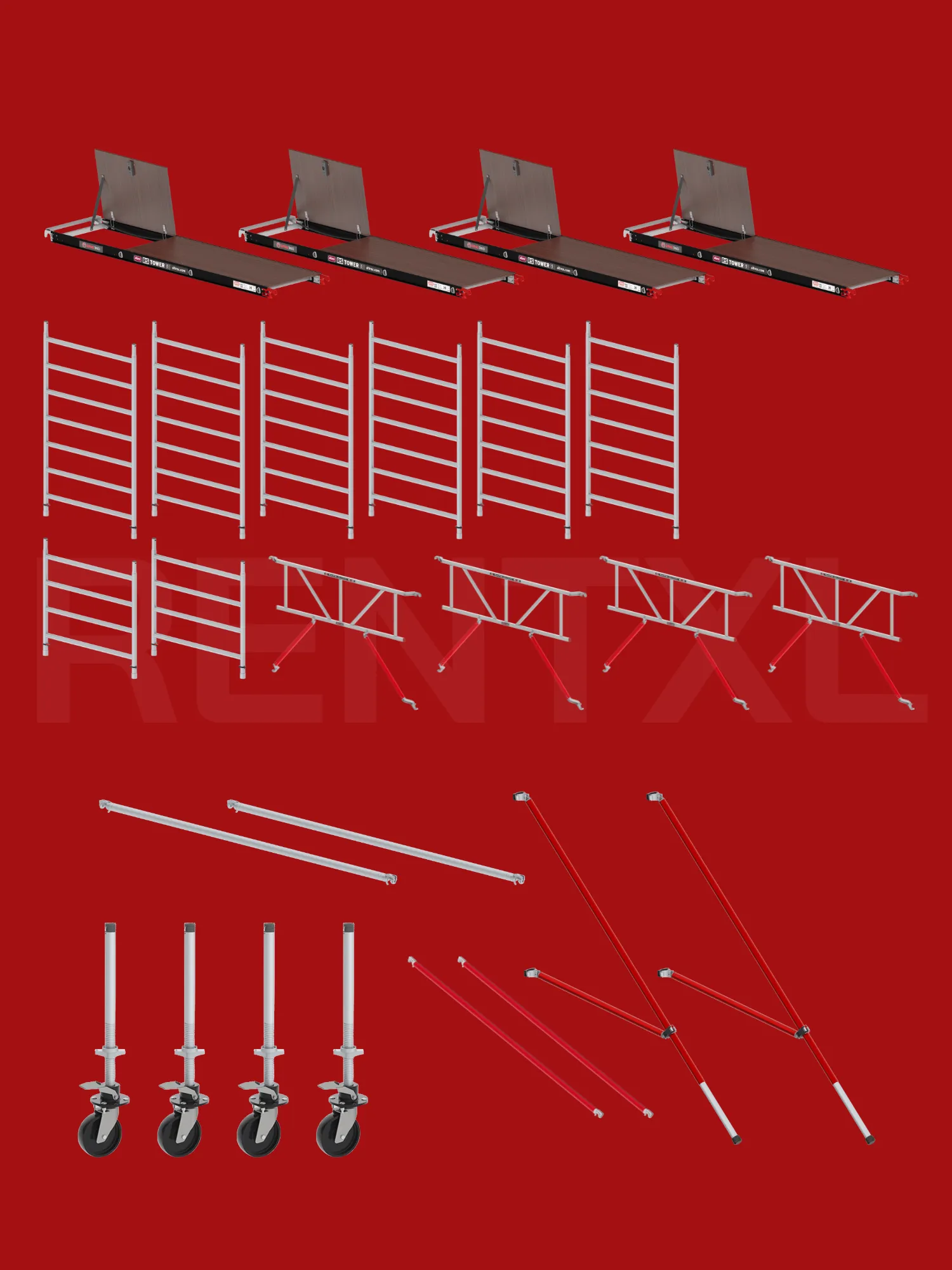 Altrex RS TOWER 52 Safe-Quick® Rolsteiger Huren - 245 × 135 cm - 8,20 m werkhoogte