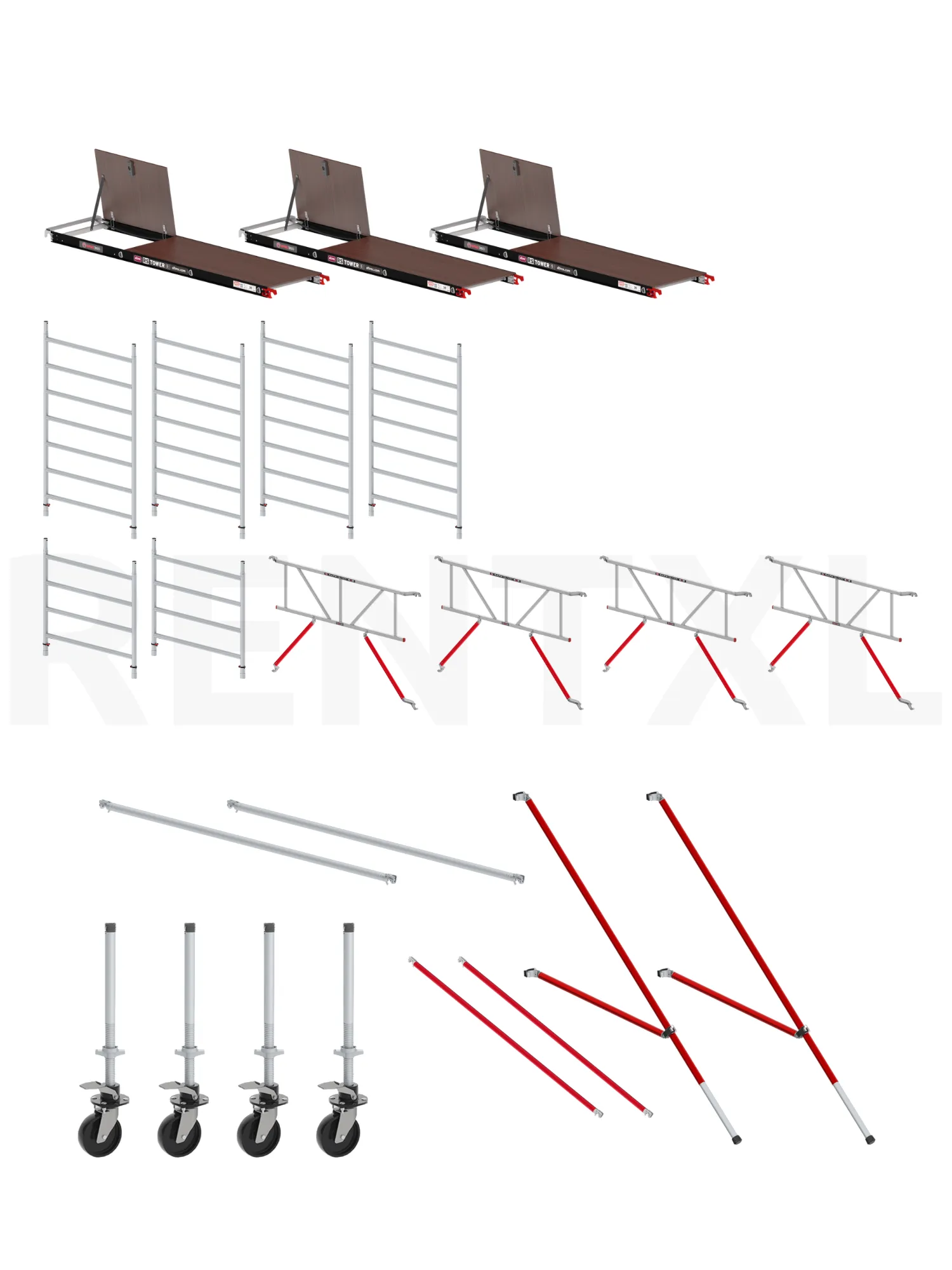 Altrex RS TOWER 52 Safe-Quick® Rolsteiger Huren - 245 × 135 cm - 6,20 m werkhoogte