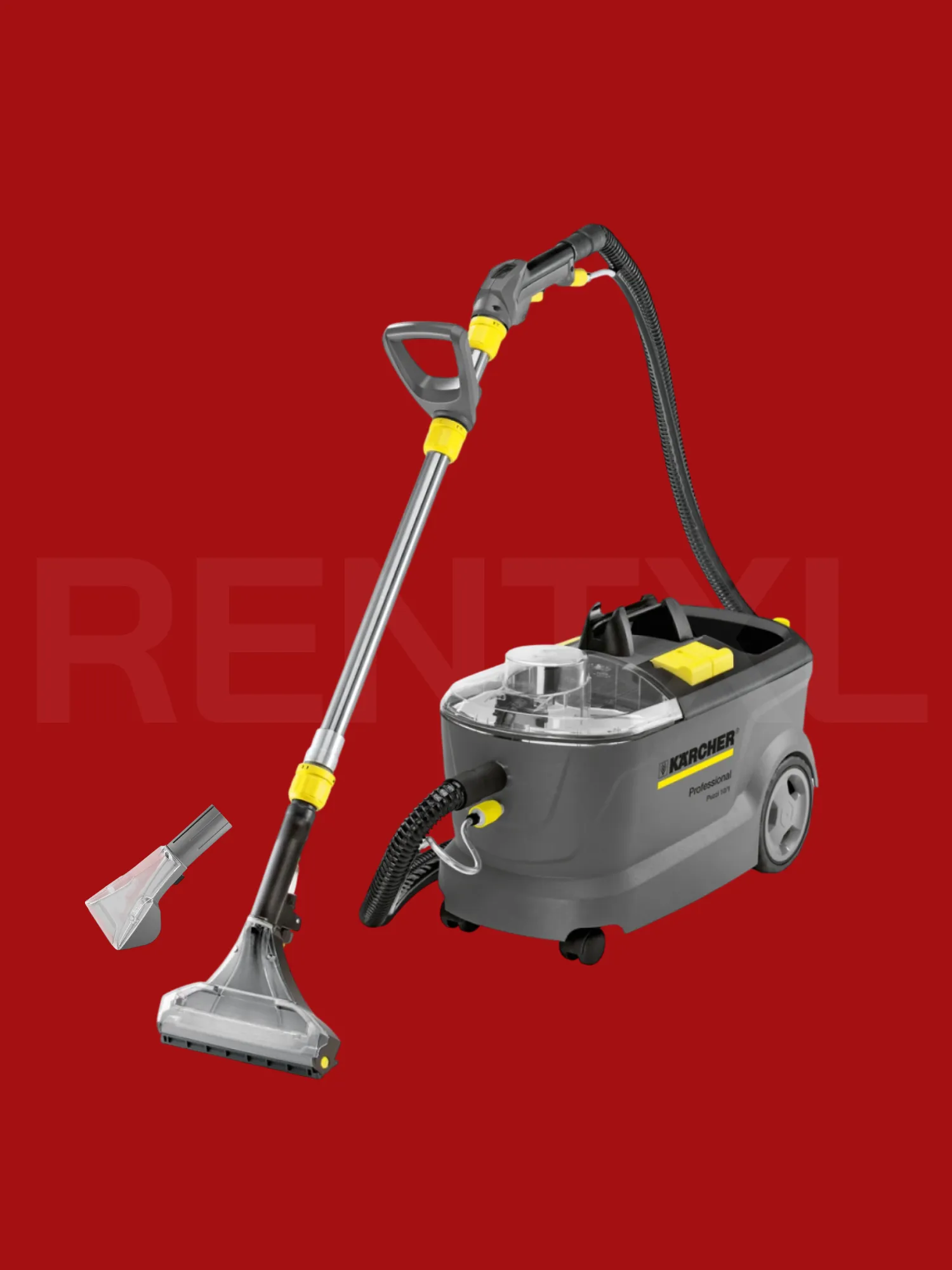 Kärcher Puzzi 10/1 tapijtreiniger en meubelreiniger met verlengbuis huren