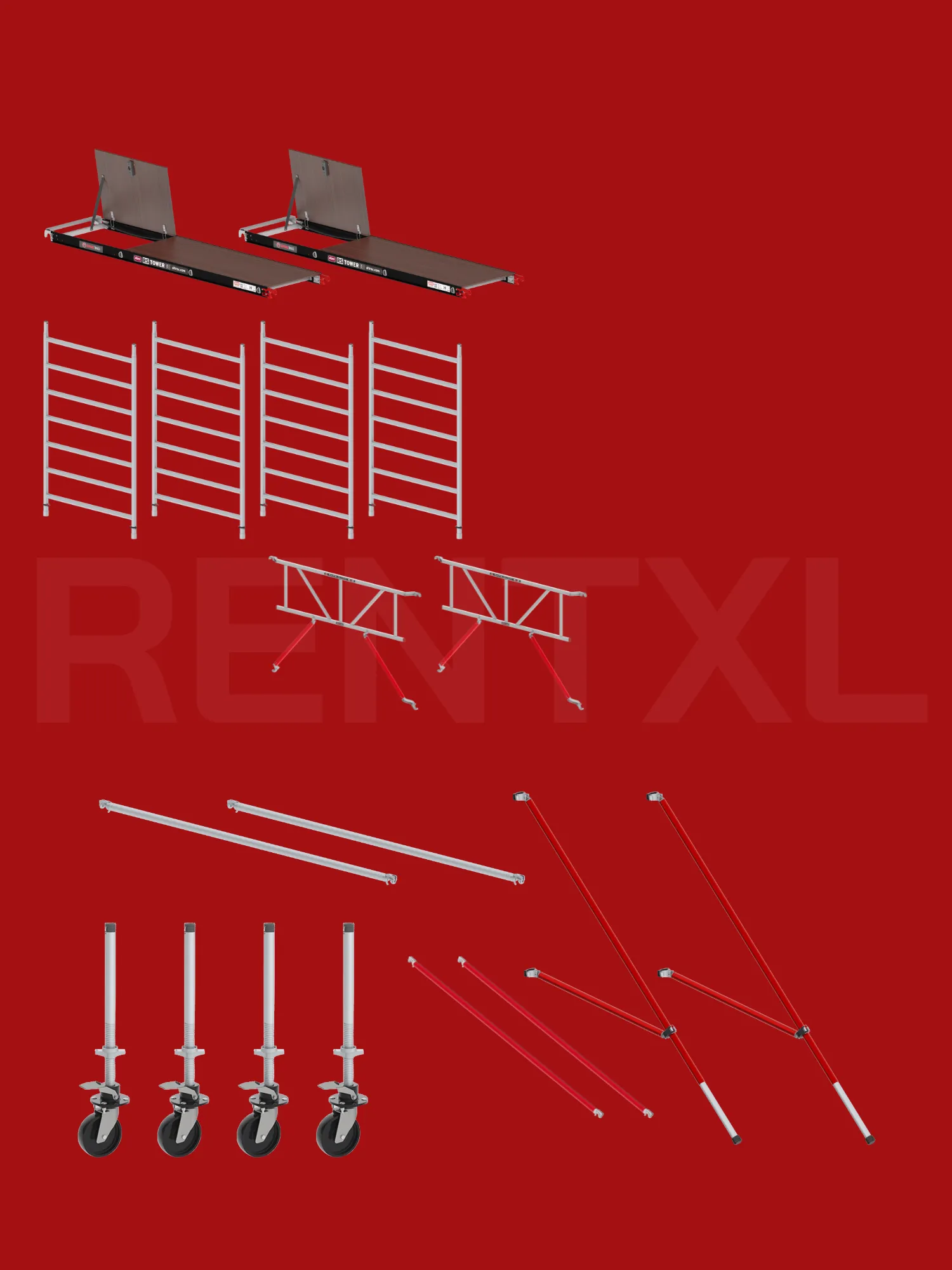 Altrex RS TOWER 52 Safe-Quick® Rolsteiger Huren - 245 × 135 cm - 5,20 m werkhoogte