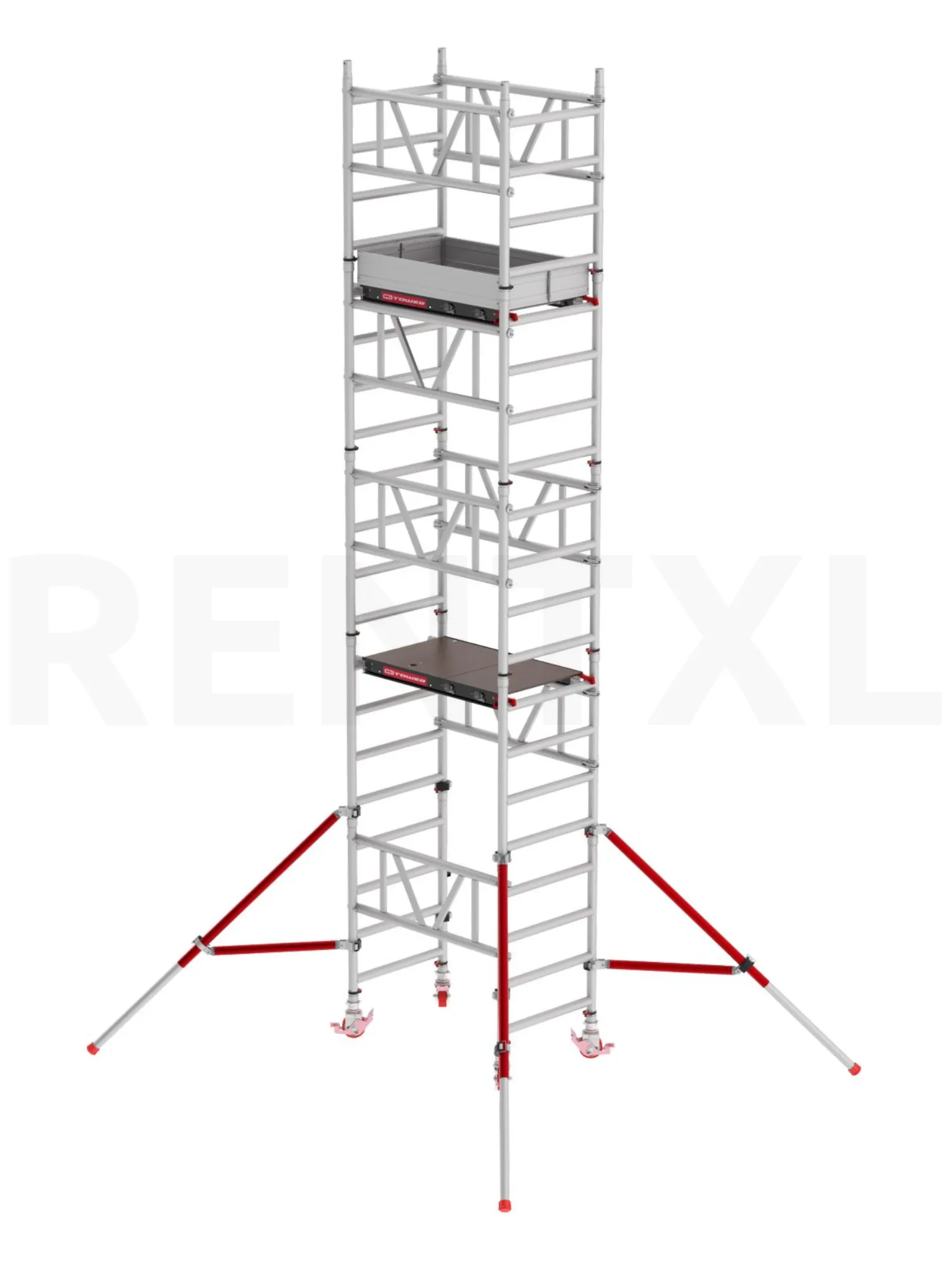 Altrex MiTower rolsteiger huren 75 x 120 cm - 6,20 m werkhoogte