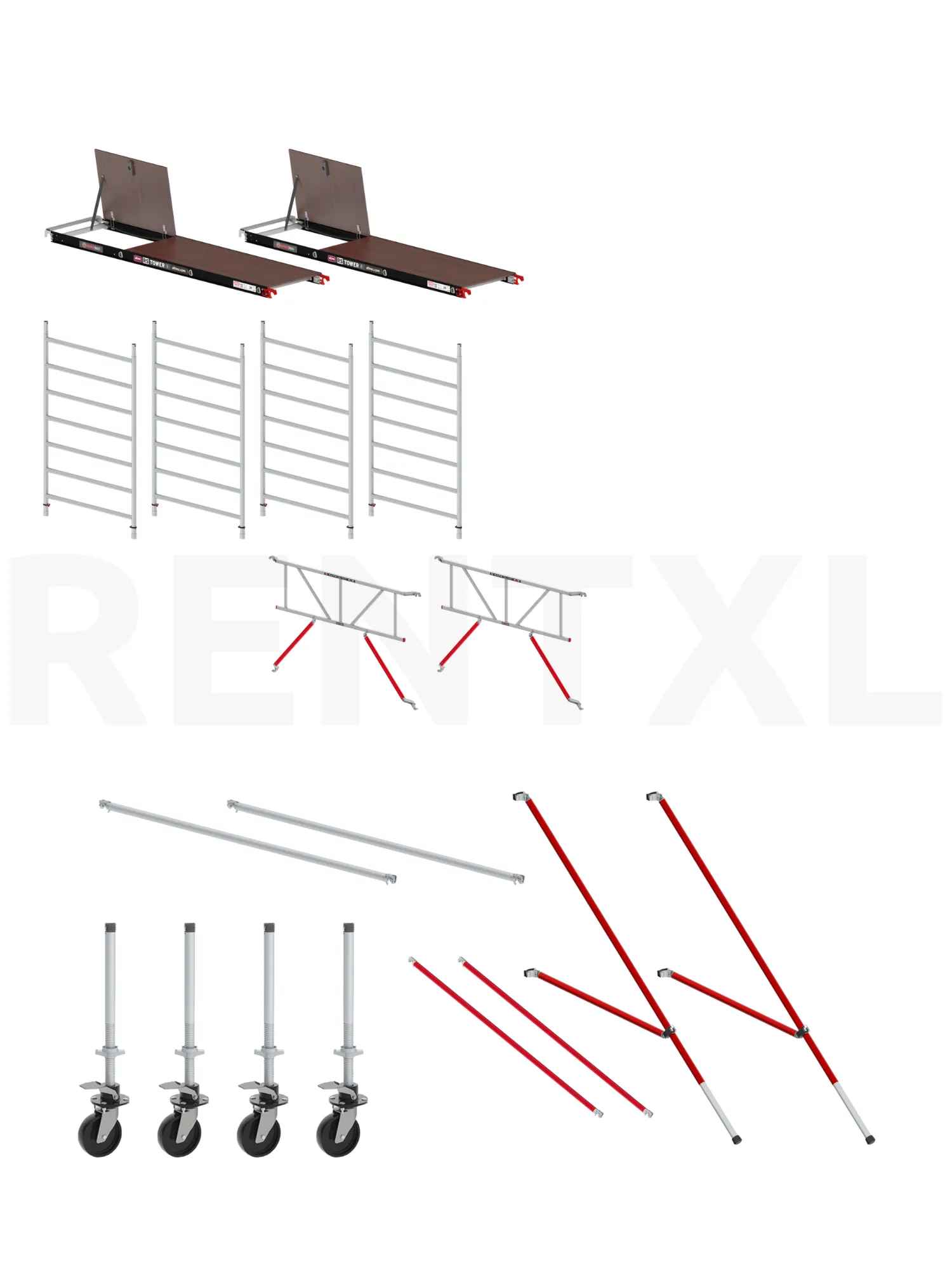 Altrex RS TOWER 52 Safe-Quick® Rolsteiger Huren - 245 × 135 cm - 5,20 m werkhoogte