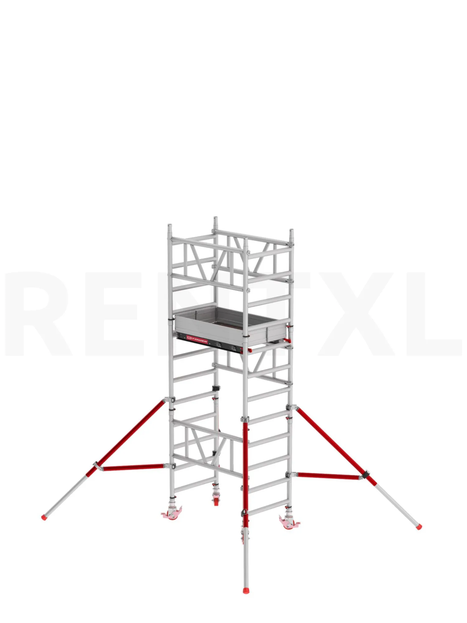 Altrex MiTower rolsteiger huren 75 x 120 cm - 4,20 m werkhoogte