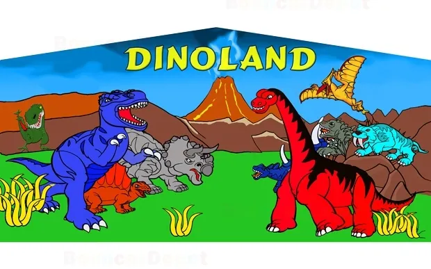 15x30 Bounce House Dinosaurs Banner