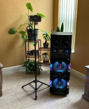 Karaoke Machine W/ Microphone/Display Stand 