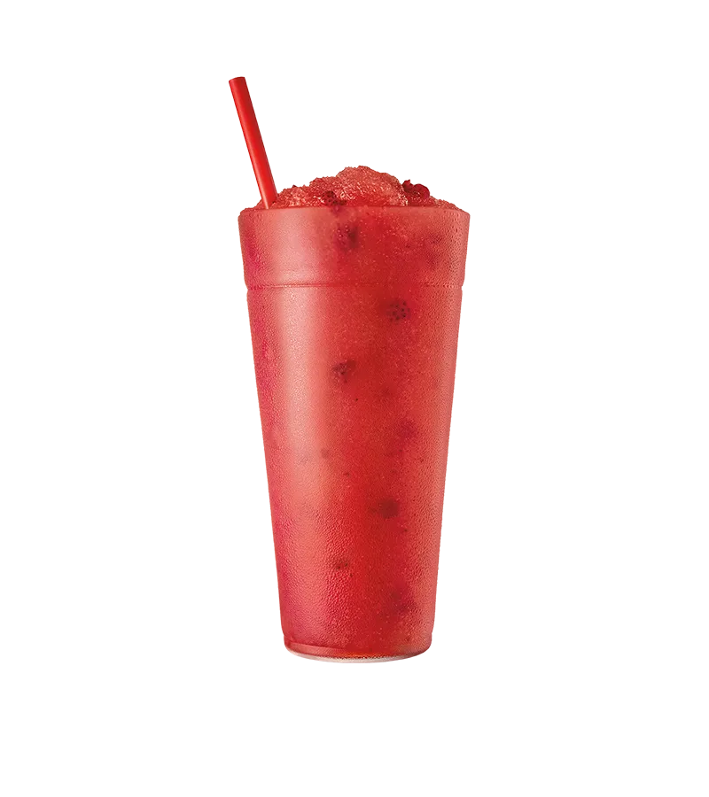 Jordbær Slush – 1 liter konsentrat gir 5 liter ferdig mix