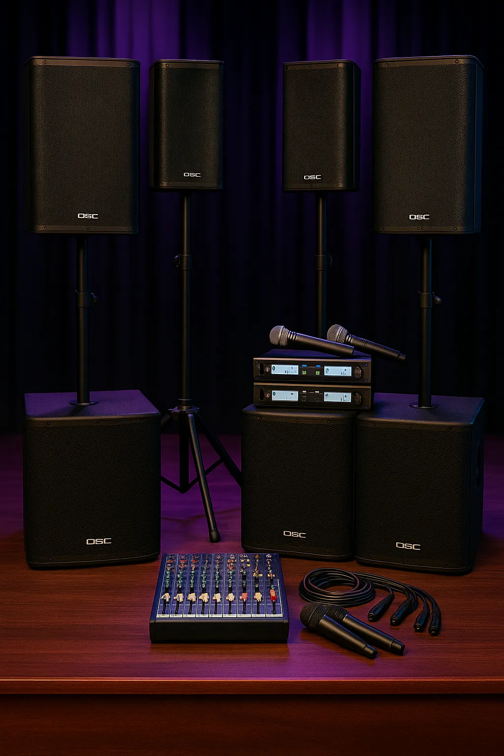 Lydpakke til 300 pers Konsert