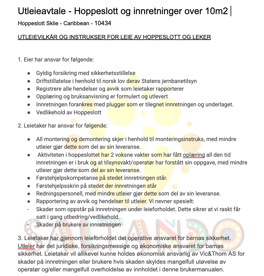 Utleieavtale - Comic - 10435