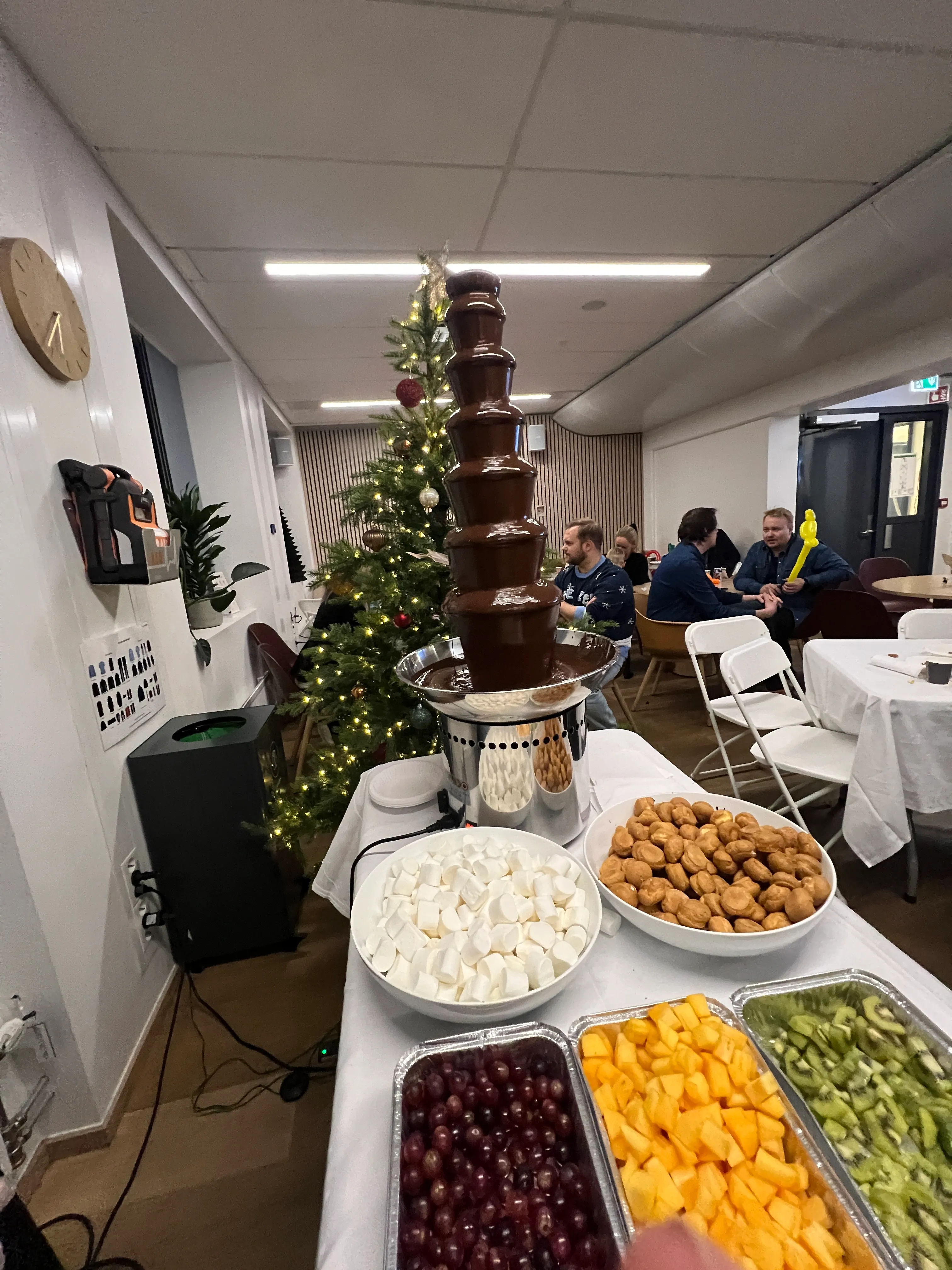 Frukt til sjokoladefontene