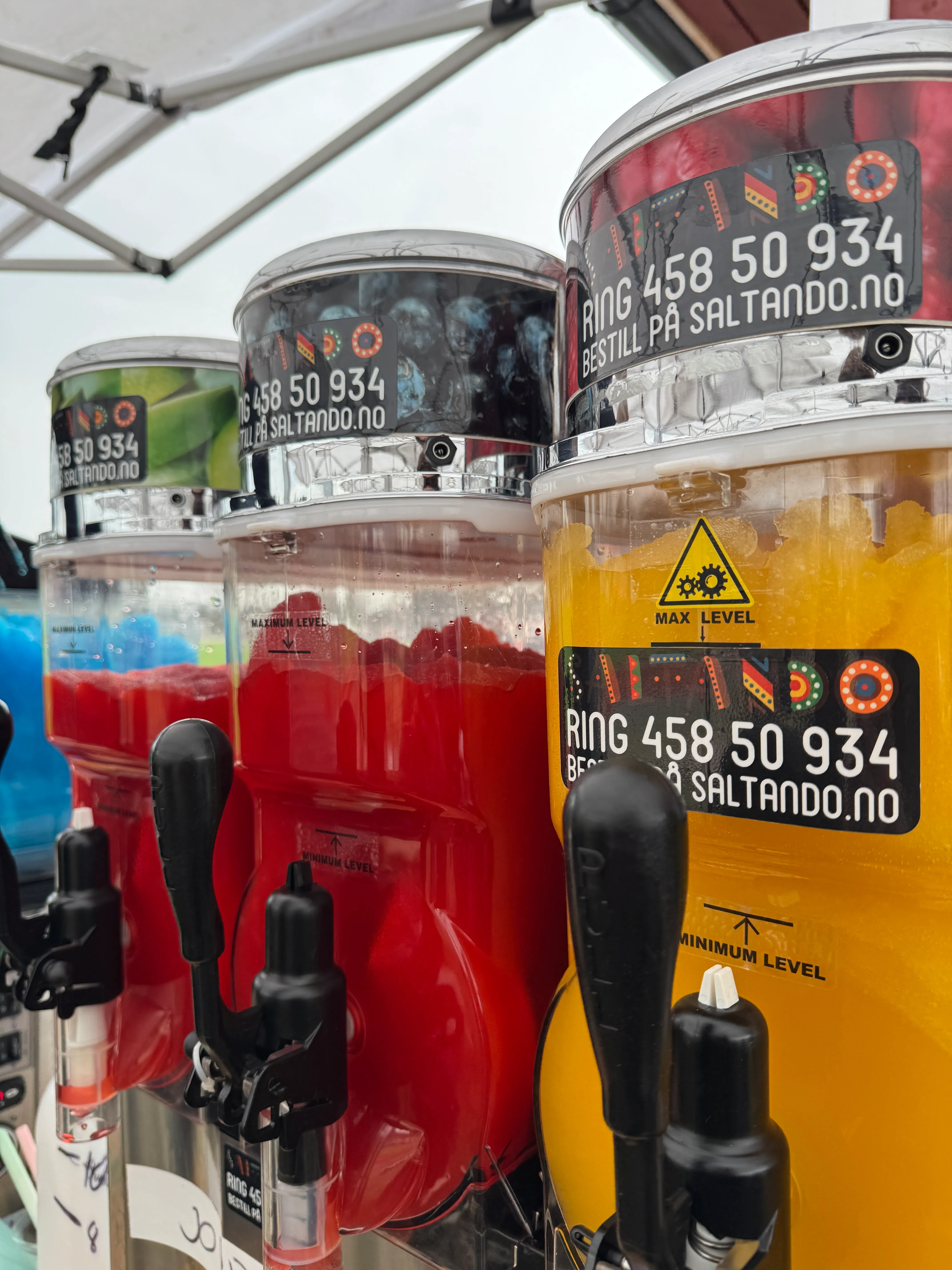 Slushmaskin 3 kamre – 30 liter / ca. 75 serveringer