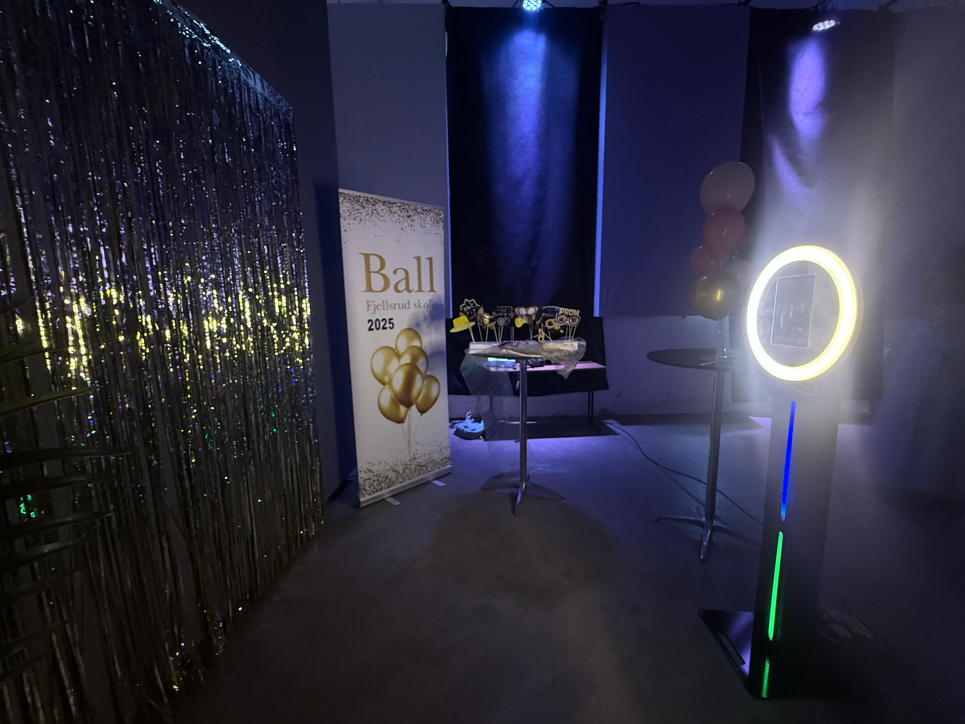 Fotobooth – frittstående med LED-lys