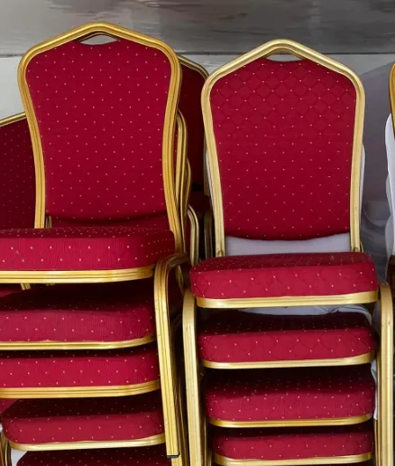 Bankett stol rød