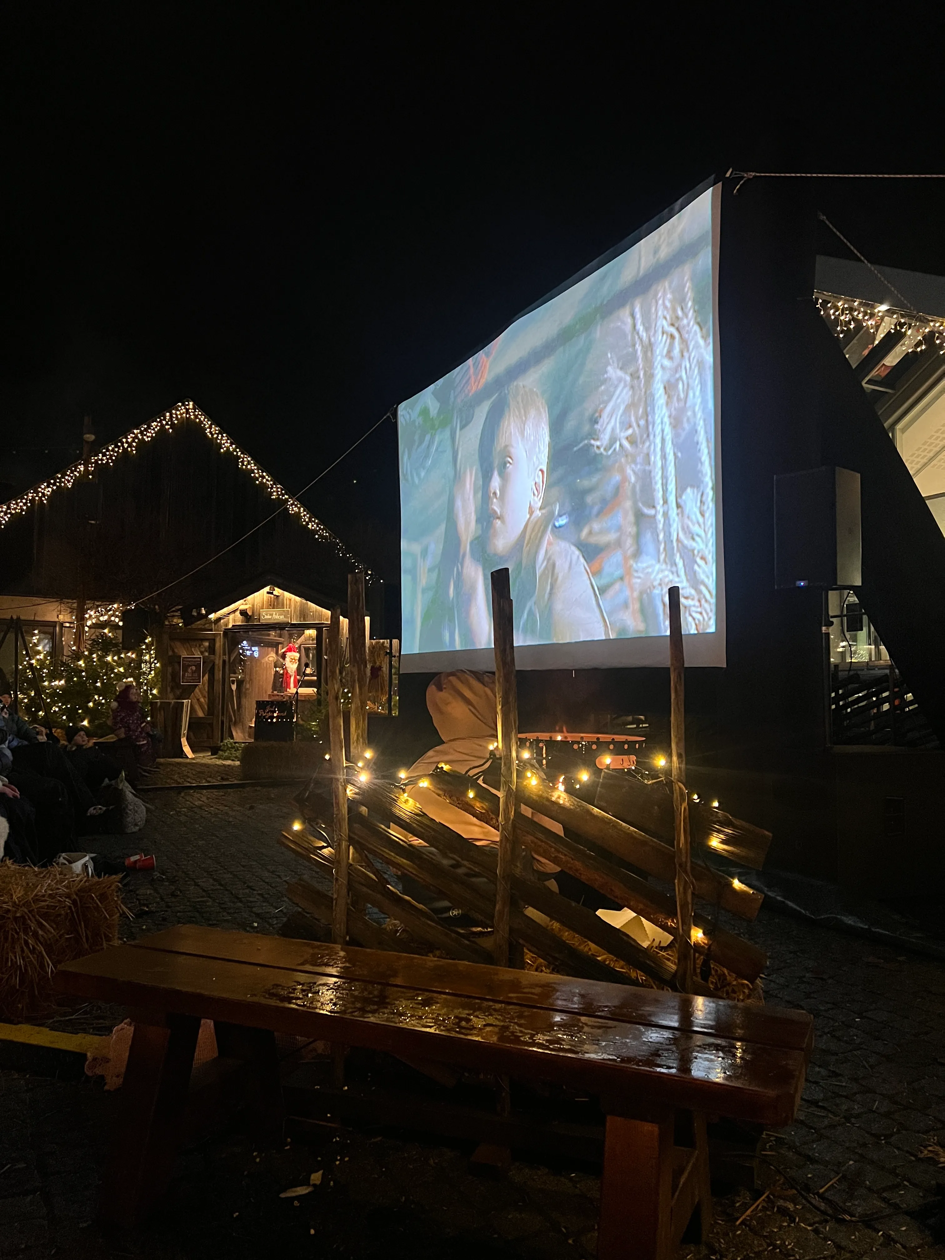 Oppblåsbart lerret 4 × 6 meter 