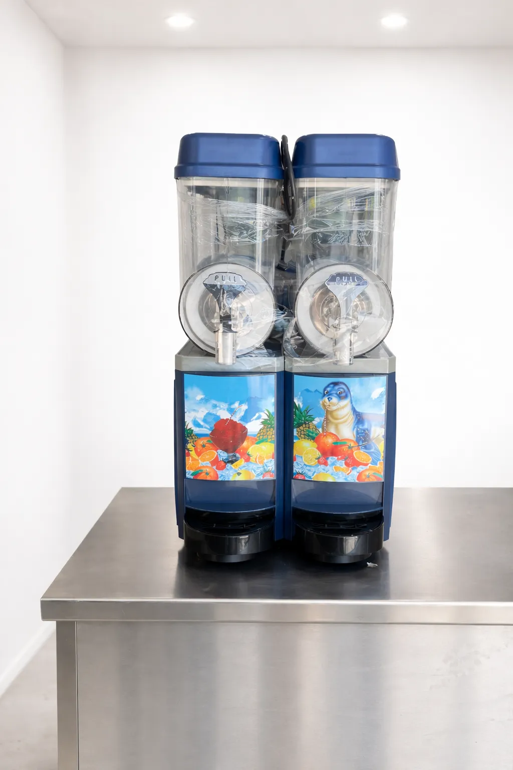 Slushmaskin – 2 × 10 liter (ca. 50 serveringer)