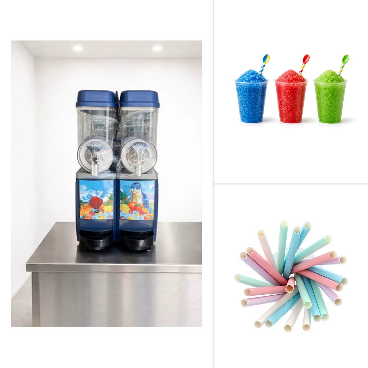 Slushpakke med ca. 50 serveringer (2 smaker)