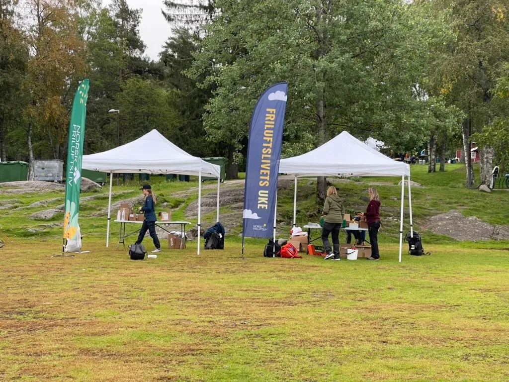 3x3 komplett telt pakke på GRESS