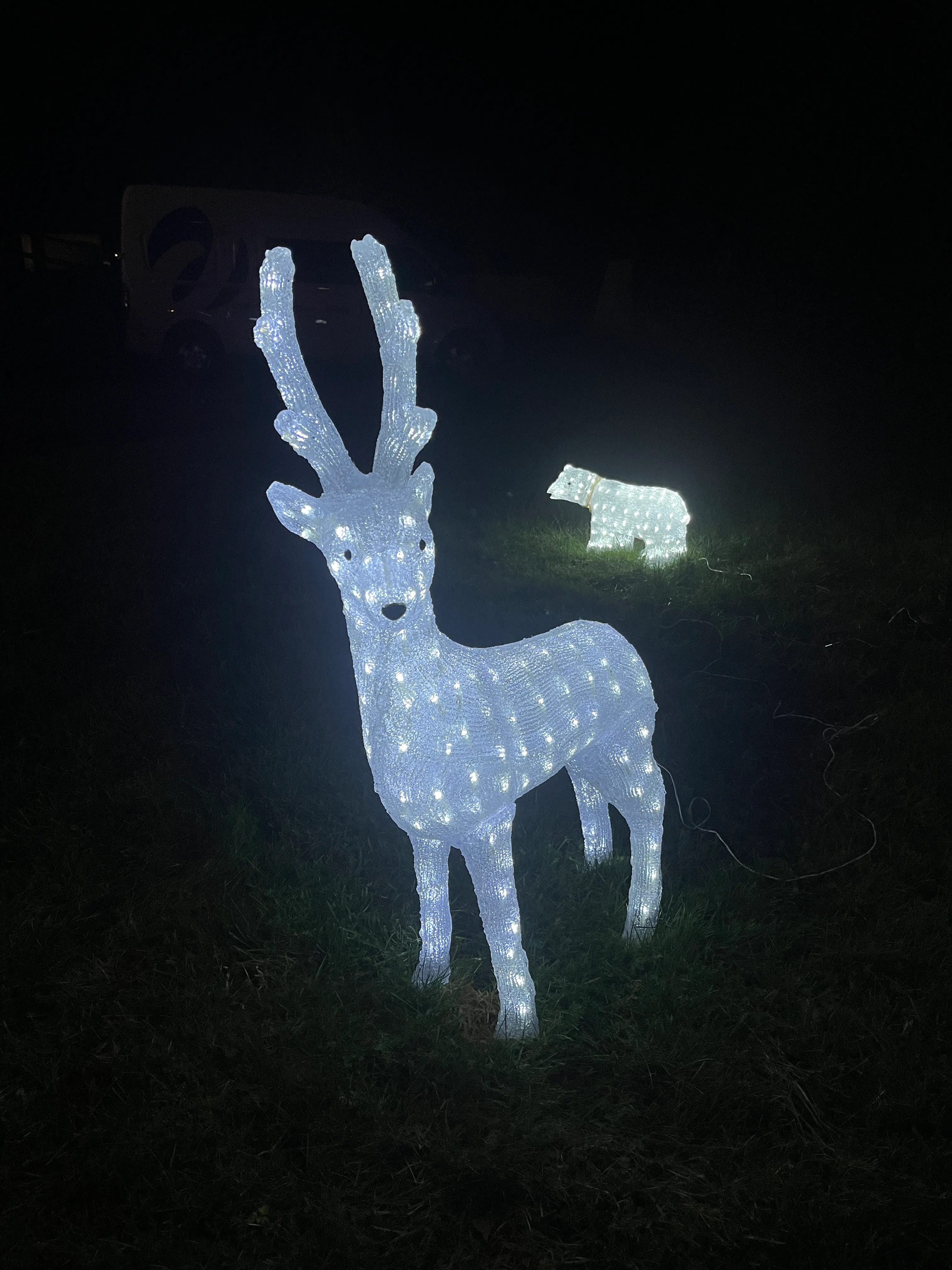 Utendørs lysfigur: Hjort 80cm
