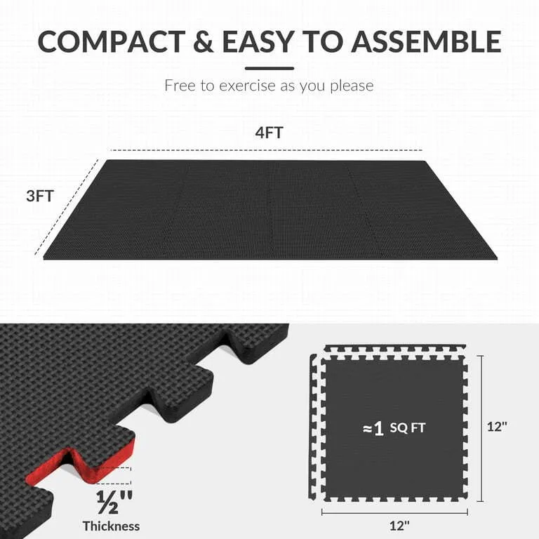 black puzzle floor tiles