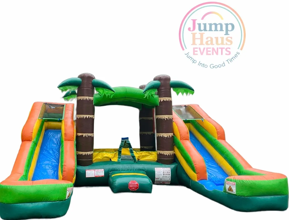 Tropical Twin Splash Slide