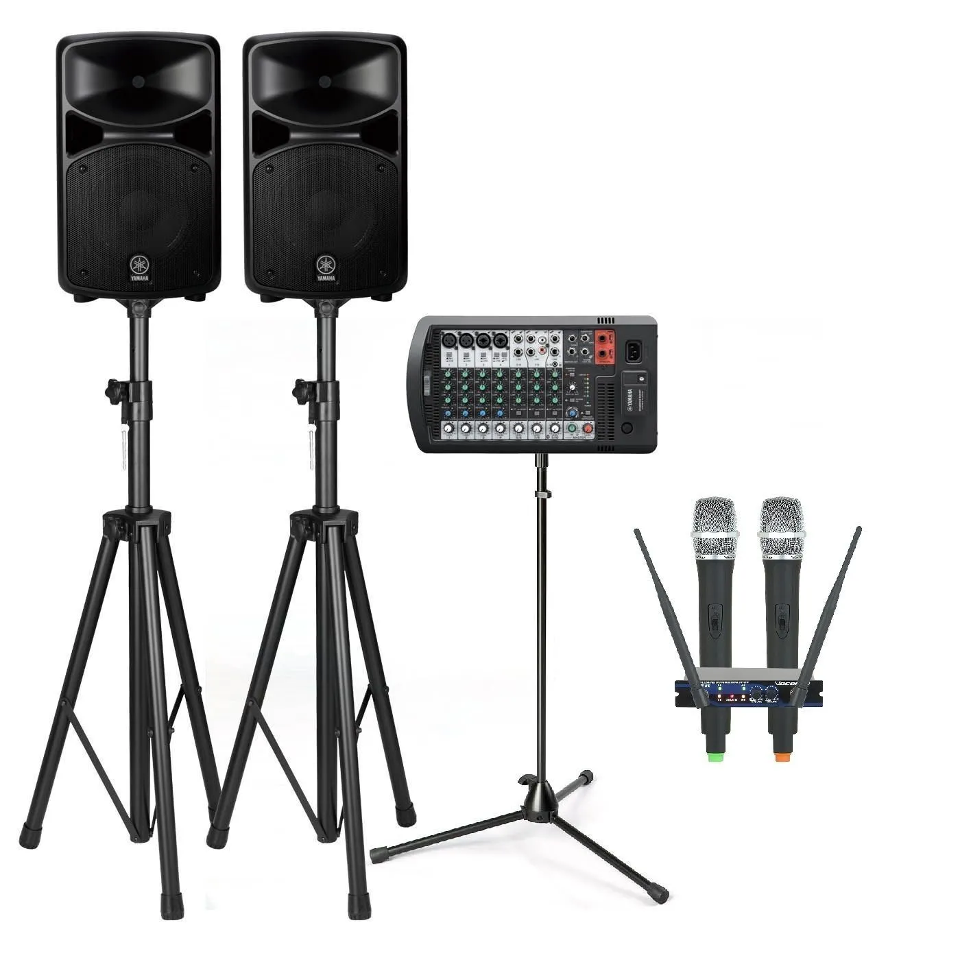 Exhibition Stand PA System with Wireless Microphones