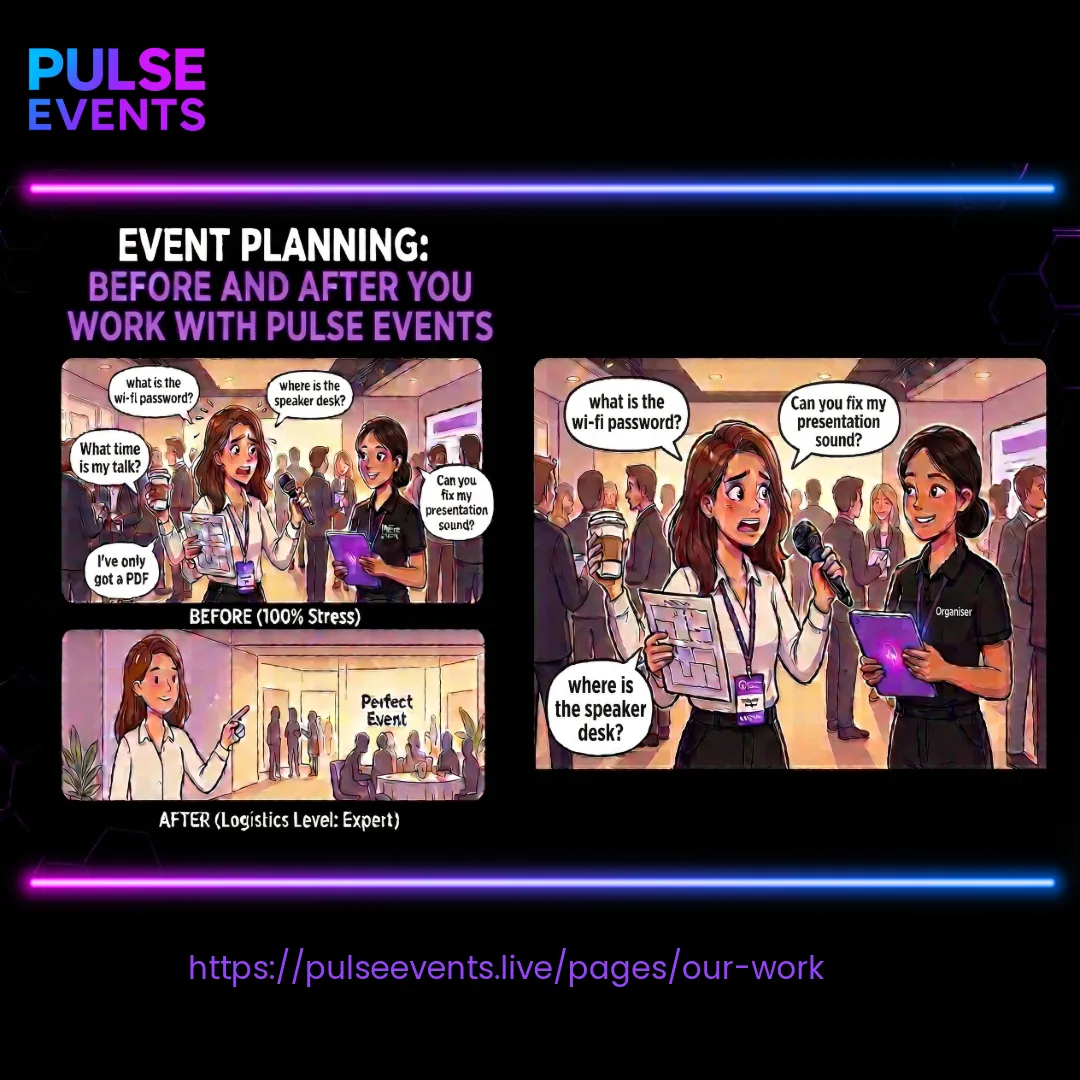 Pulse Events Comic strip