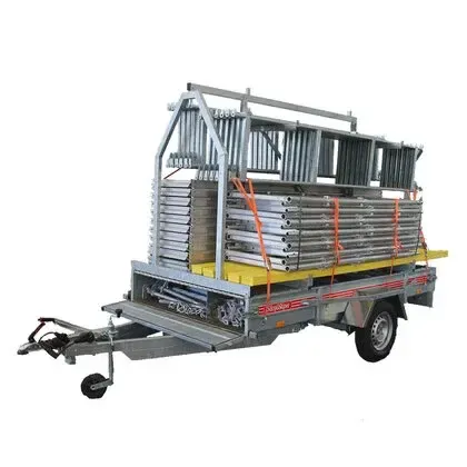 Ställningssläp med Aluminiumramställning