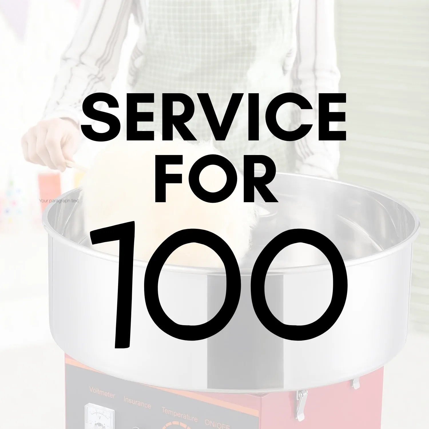 Cotton Candy Machine | Service for 100