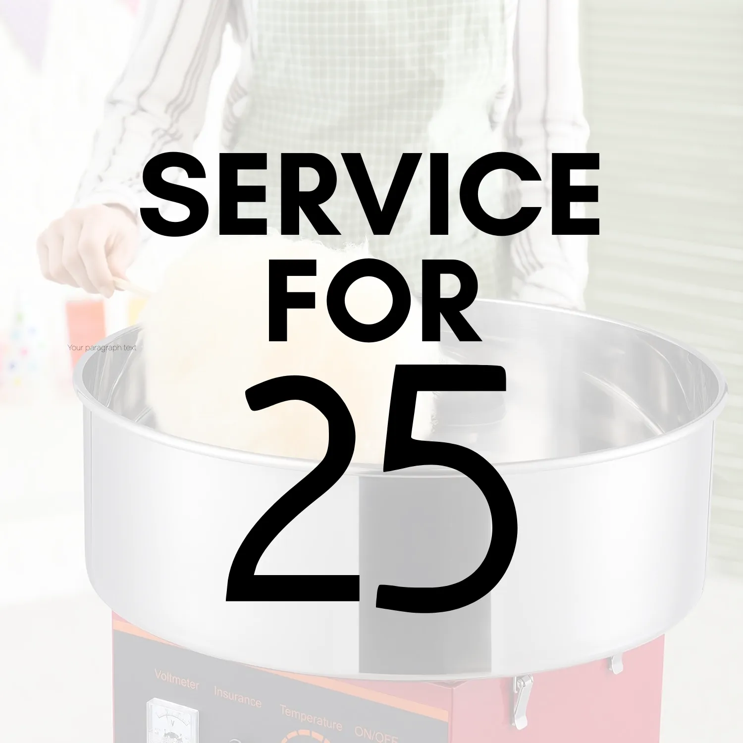 Cotton Candy Machine | Service for 25
