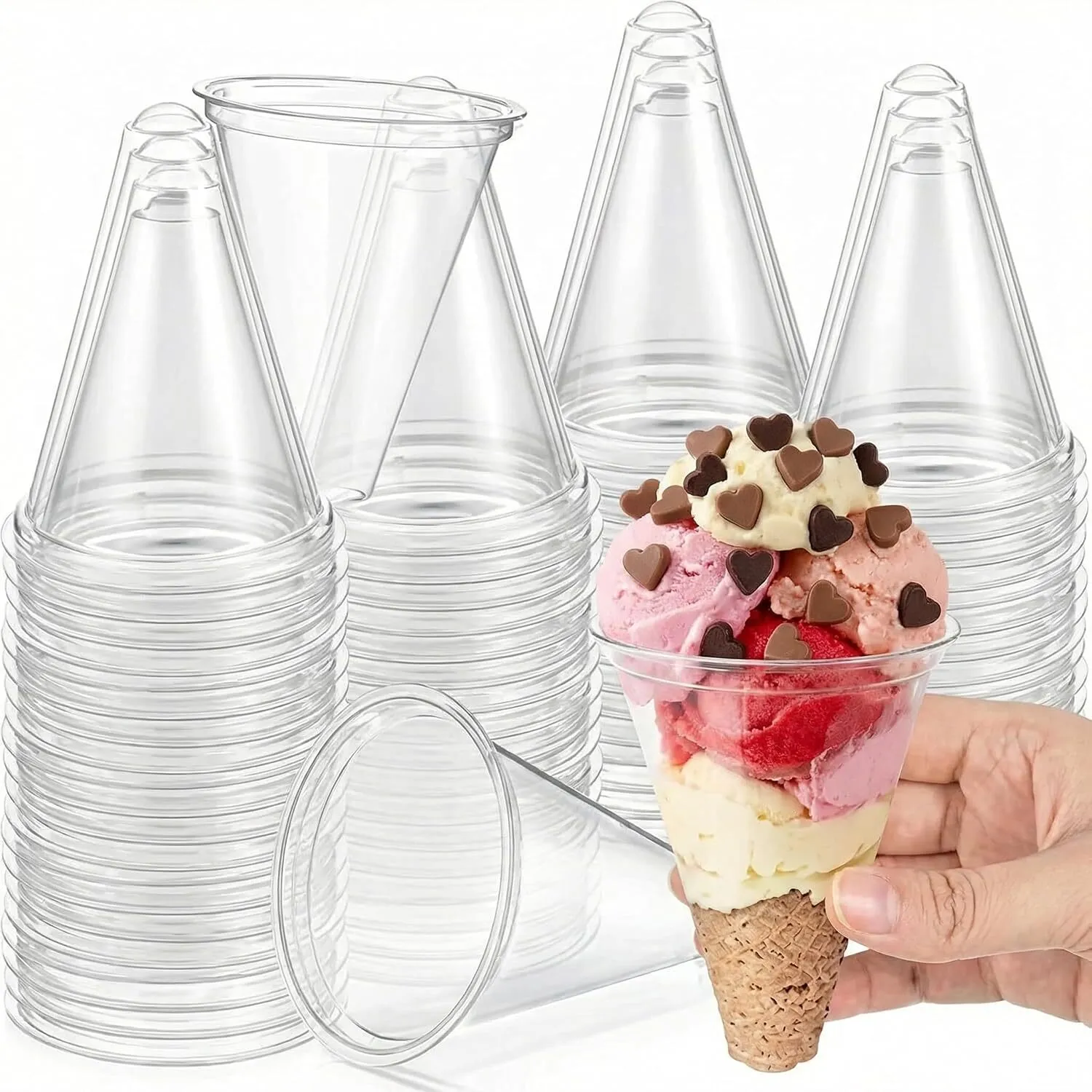 Clear Snow Cone - 4oz (Qty 5)