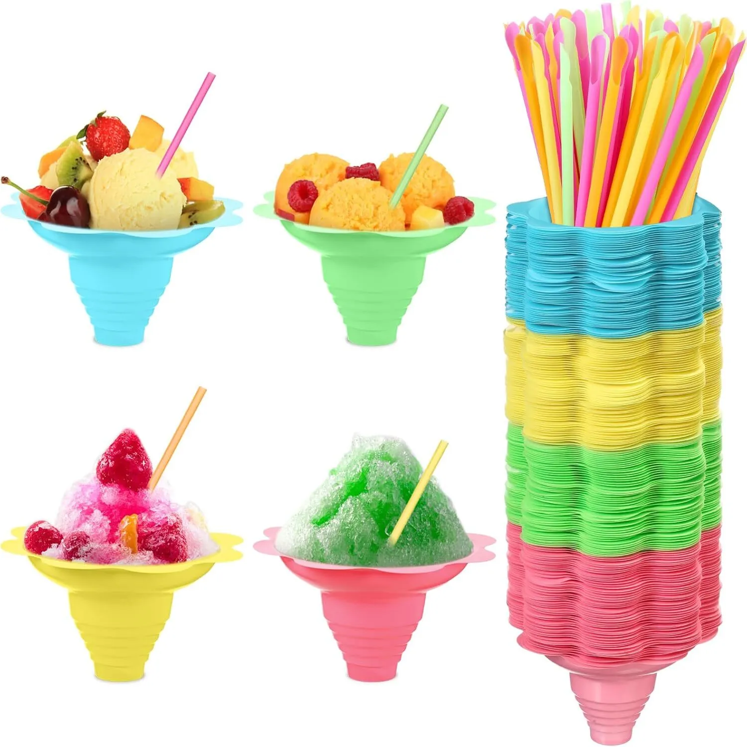 Flower Snow Cone - 5oz (Qty 5)