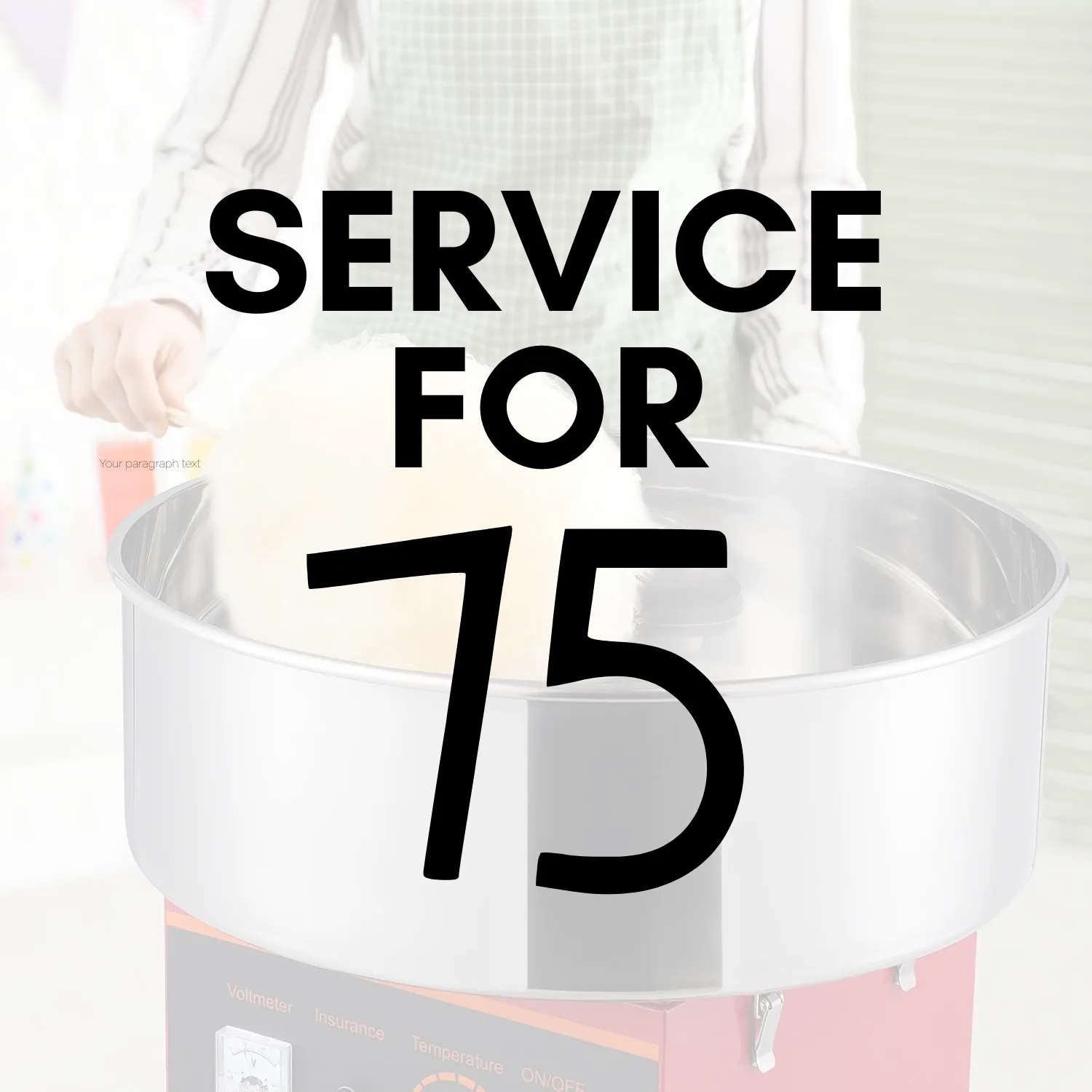Cotton Candy Machine | Service for 75